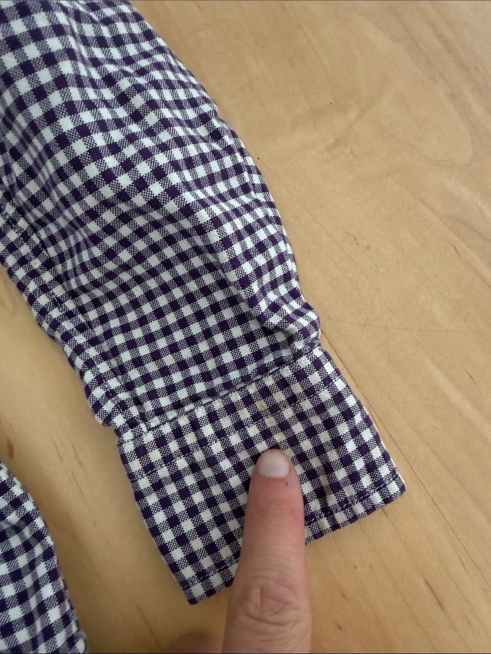 Ralph Lauren Purple & White Gingham Shirt